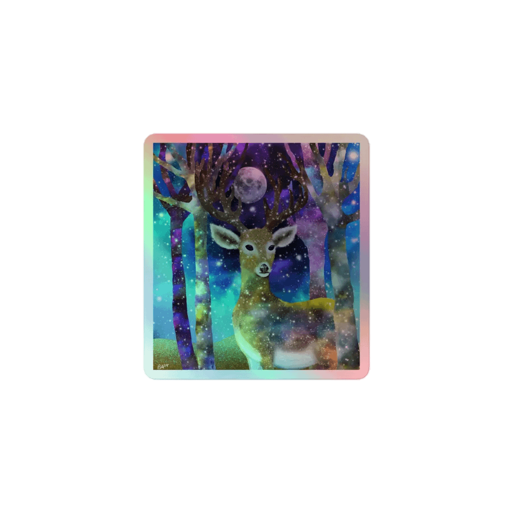 Starry Forest Holographic Sticker product image (1)