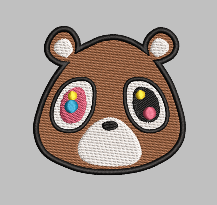 BEAR FACE Digital Embroidery Files product image (2)