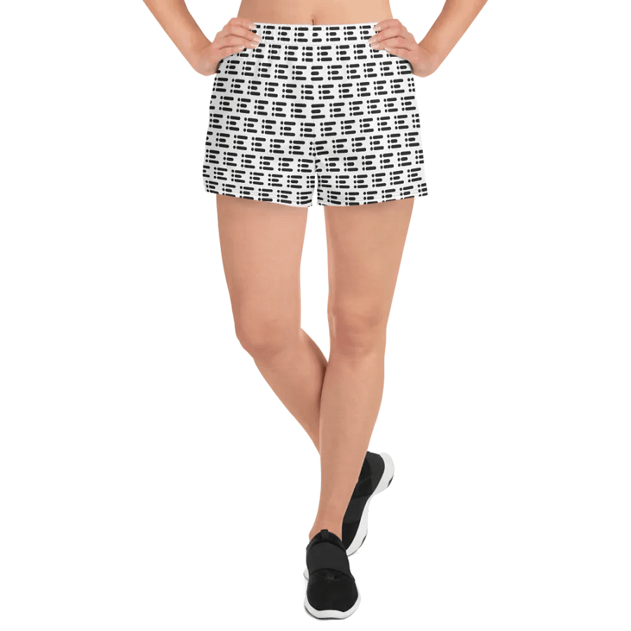 All-Over Print Women's Athletic Short Shorts w/ Pattern product image (8)