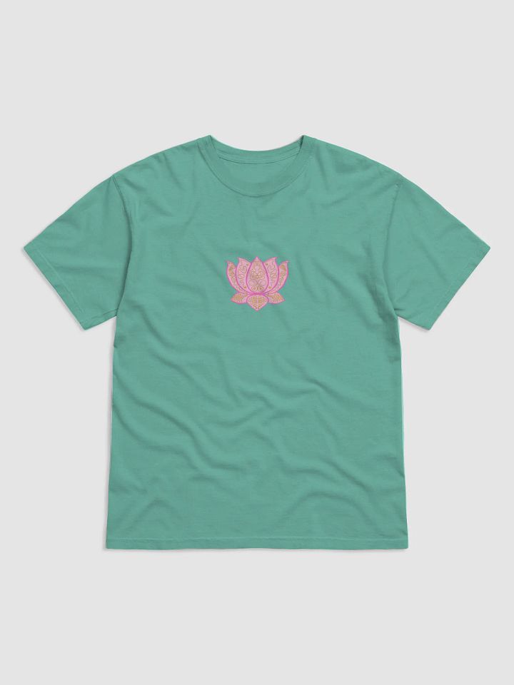 Lotus Bloom Gold-Printed T-Shirt product image (1)