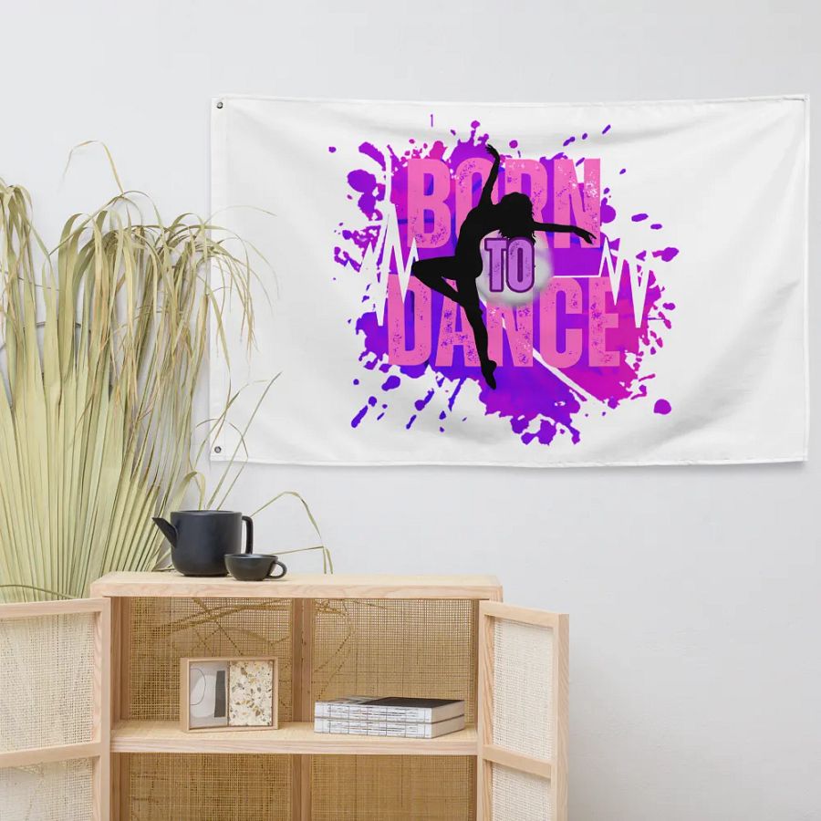 Born to Dance Her Silhouette Flag product image (7)