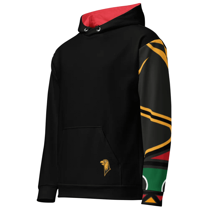 Black Big Sleeve Hoodie - Red Hood product image (2)