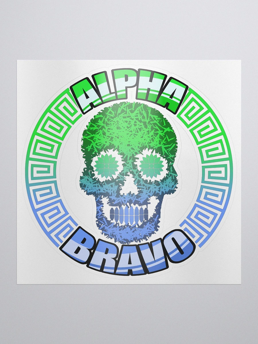 ALPHA SKULL Sticker product image (1)