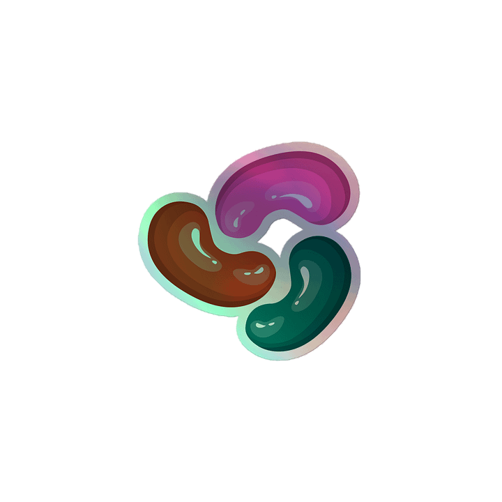 magic bean holo sticker product image (1)