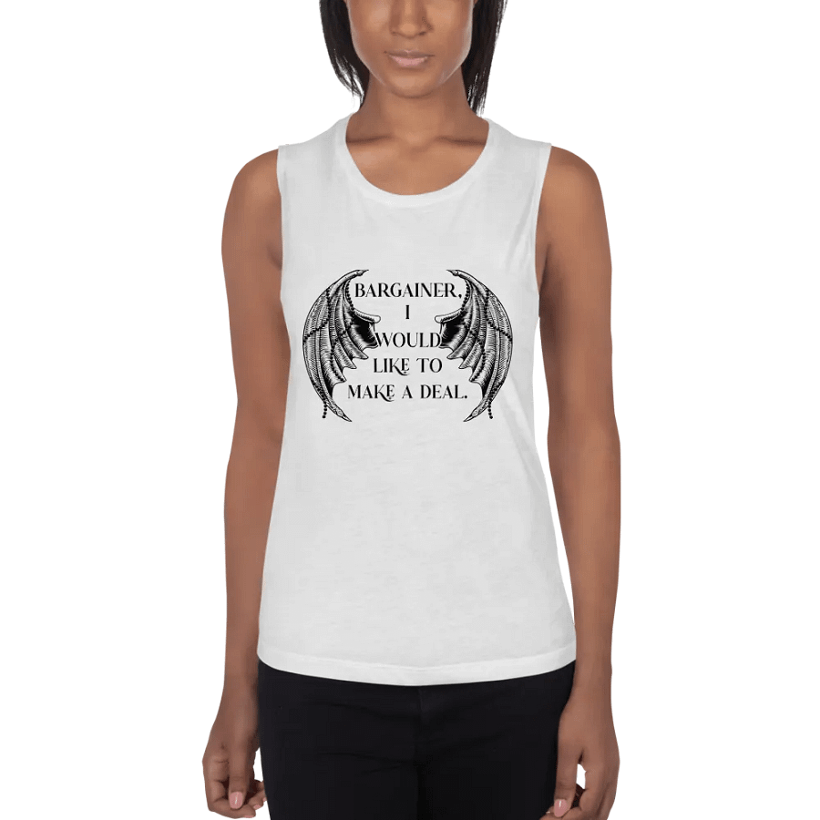 Bargainer Calling Card Bella+Canvas Women's Flowy Muscle Tank product image (47)