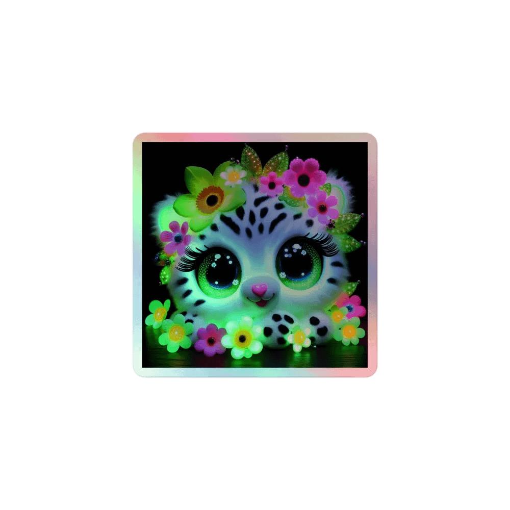 Neon Leopard Floral Fantasy Sticker Set product image (1)