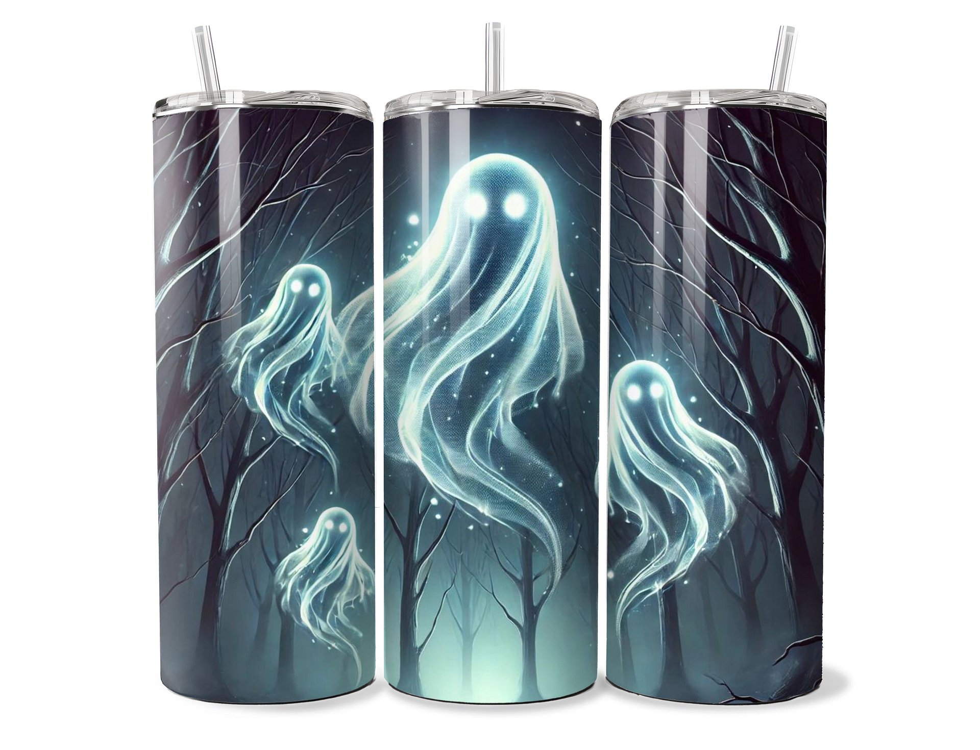 Ethereal Ghosts in the Woods Tumbler - 20oz Stainless Steel product image (1)