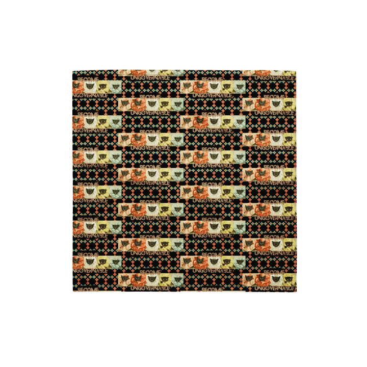 KC, Become Ungovernable (cats), Patterned Bandanna product image (1)