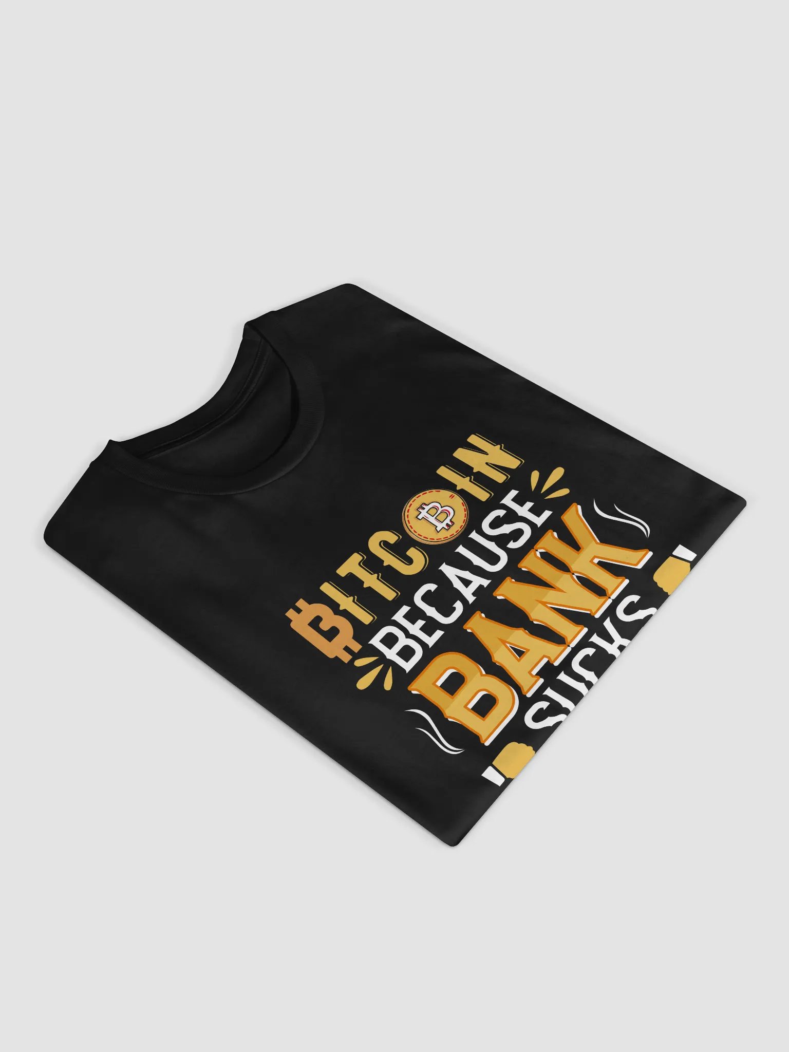 Bitcoin vs Banks Unisex Tee product image (4)