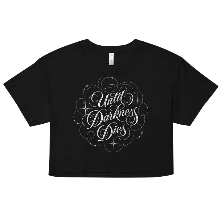 Until Darkness Dies (swirls design) Women's Premium Crop Top product image (2)