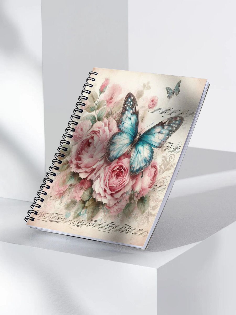 Blue Butterflies-Spiral Notebook product image (3)