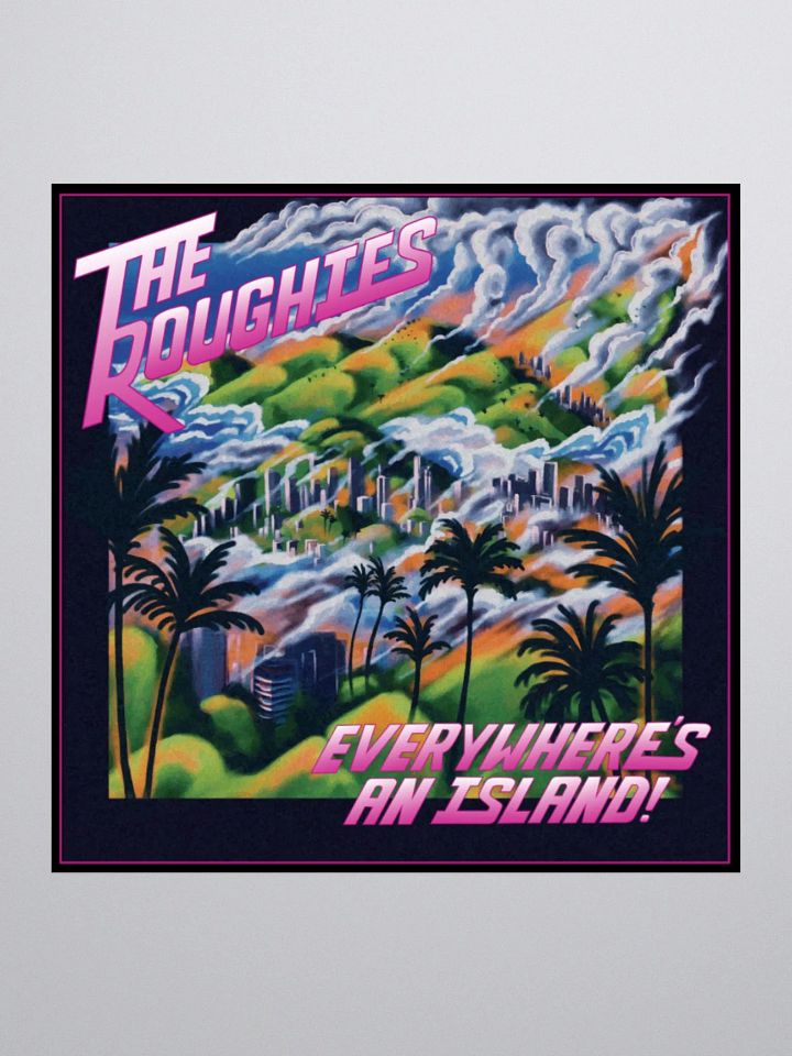 The Roughies - Everywhere's An Island Album Cover Kiss Cut Stickers product image (1)
