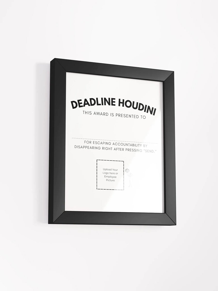 Deadline Houdini Award Framed Poster product image (10)