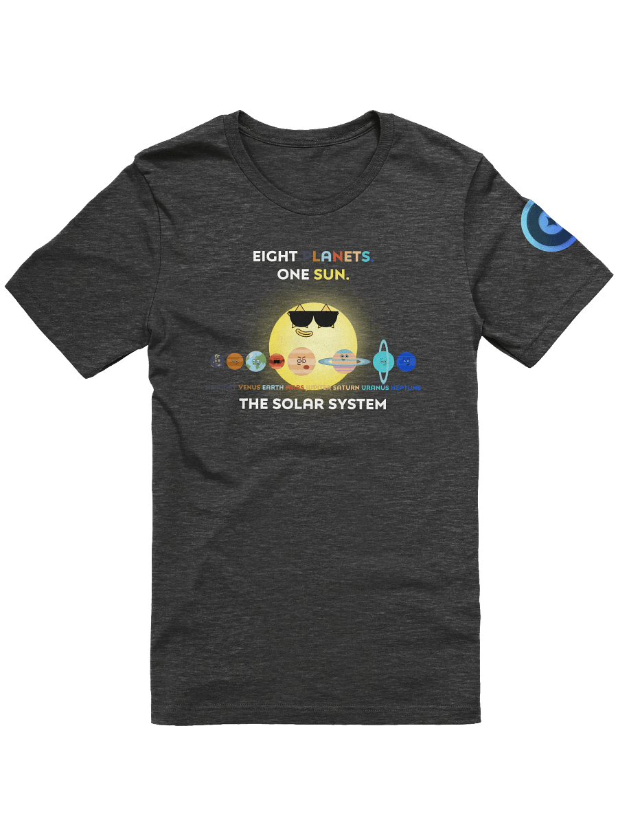 Solar System - Eight Planets One Sun dark Unisex t-shirt product image (1)