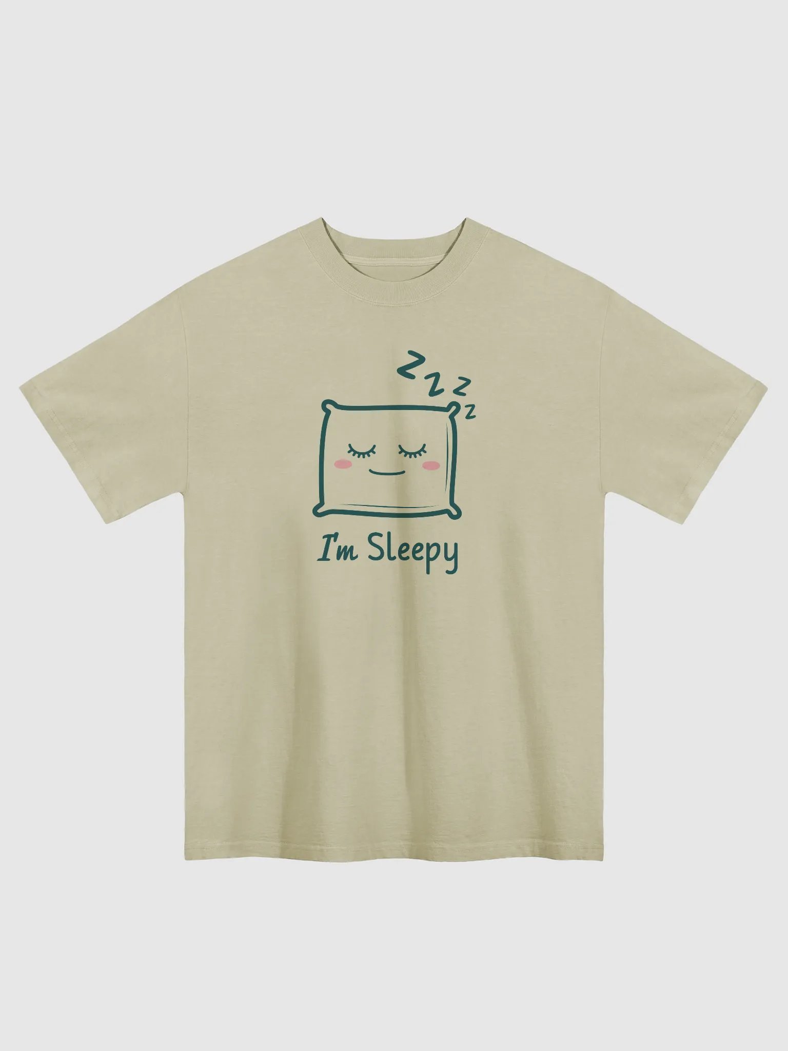 "I'm Sleepy" Design Oversized T-Shirt by AS Colour 5082 | Premium Faded Tee for Casual Style product image (1)