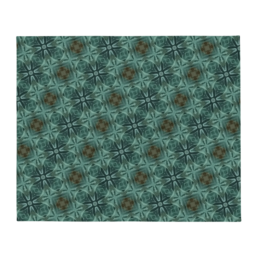 "Diagonal Floral Seamless Patterned Throw Blanket product image (5)