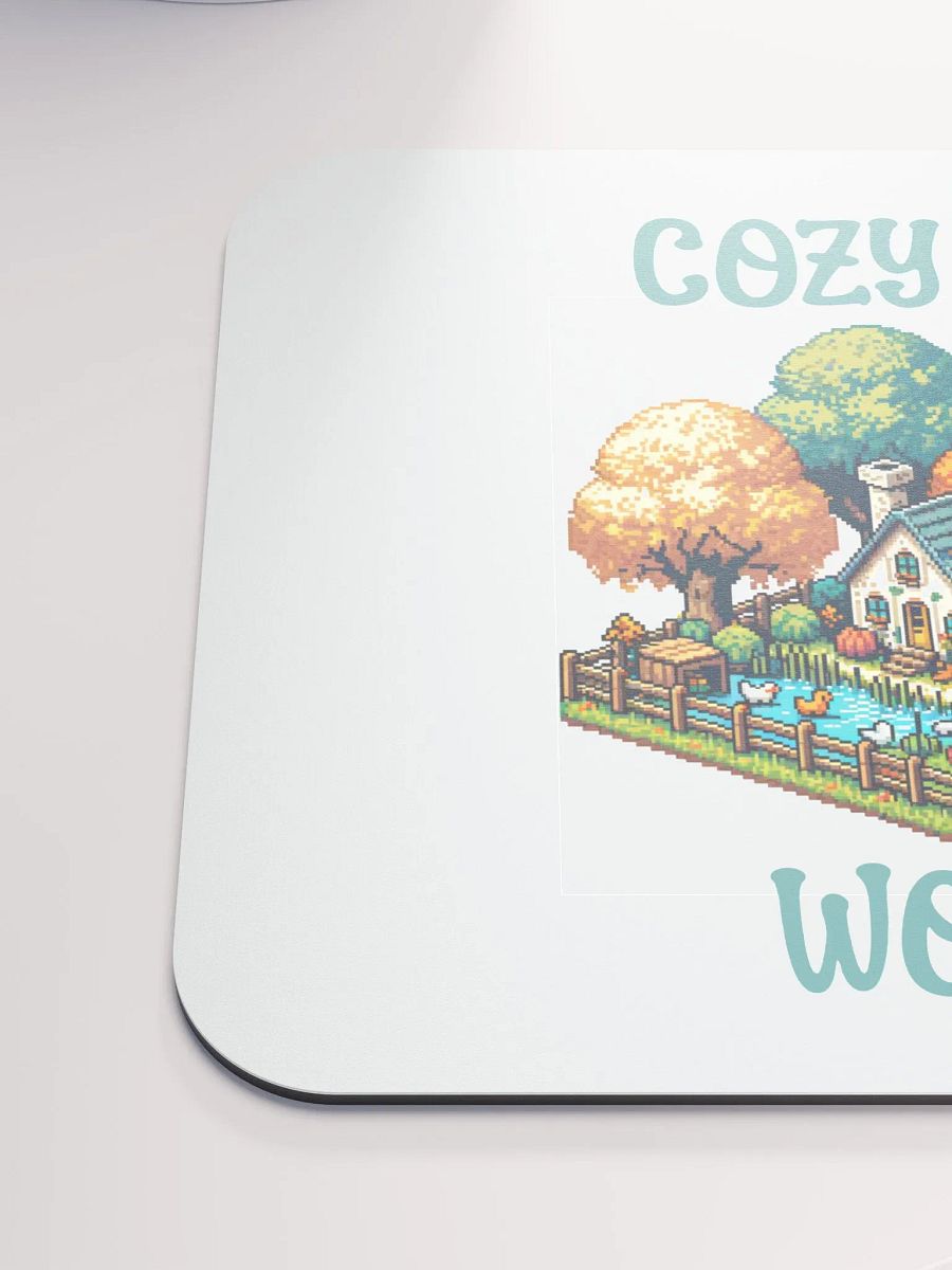 Cute & Cozy Aesthetic Cozy Girl World Mouse Pad product image (6)