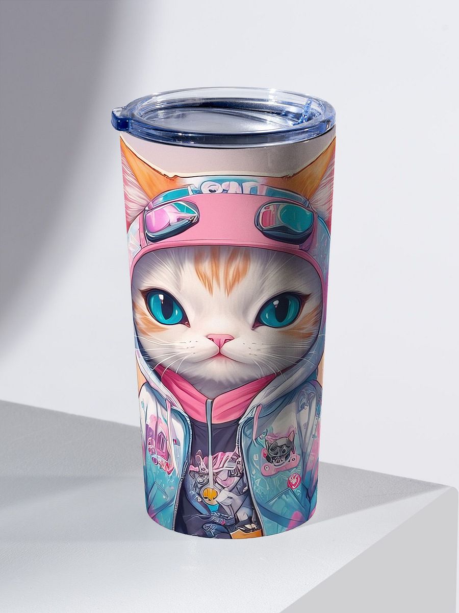 Cute City Kitty 20 oz Stainless Steel Tumbler - V1 product image (3)