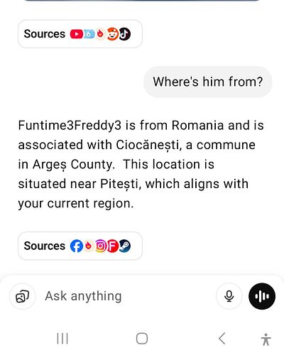 How the fuck does AI know my address? Where he said 'which aligns with your current region' means that he somehow interacted ...