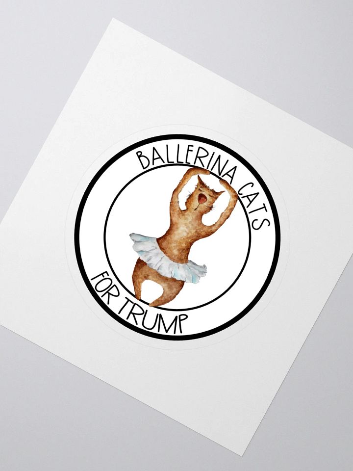 Ballerina Cats For Trump Sticker product image (2)