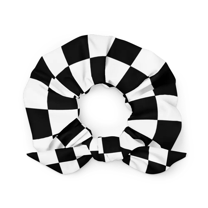 Black and White Squares/All-Over Print Scrunchie by Sublicolor product image (1)