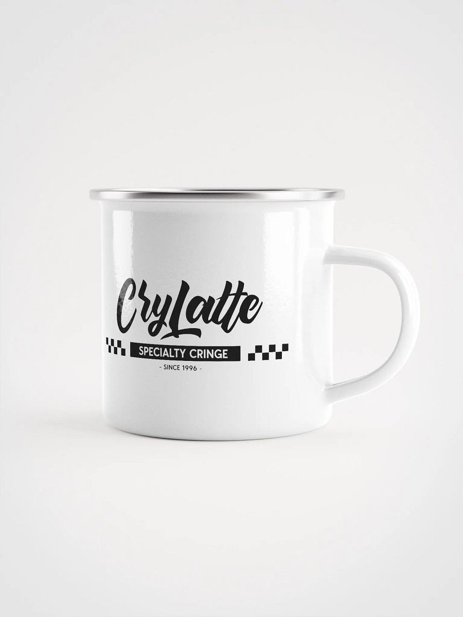 Checkered Design Enamel Mug product image (1)