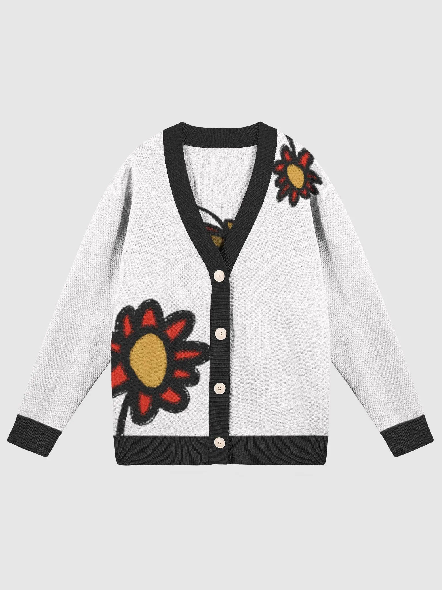 Niño Flor Knitted Cardigan [WHITE] product image (1)