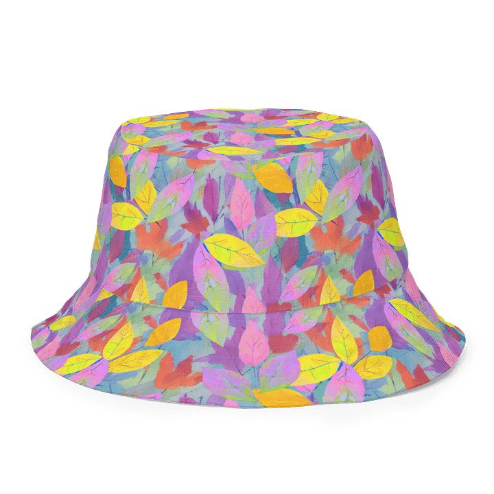 Yellow Pink Leaves Hat product image (1)