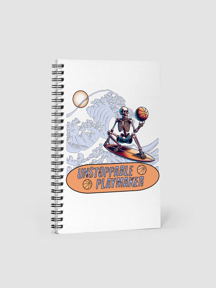 Unstoppable Playmaker Skeleton Basketball Notebook product image (1)