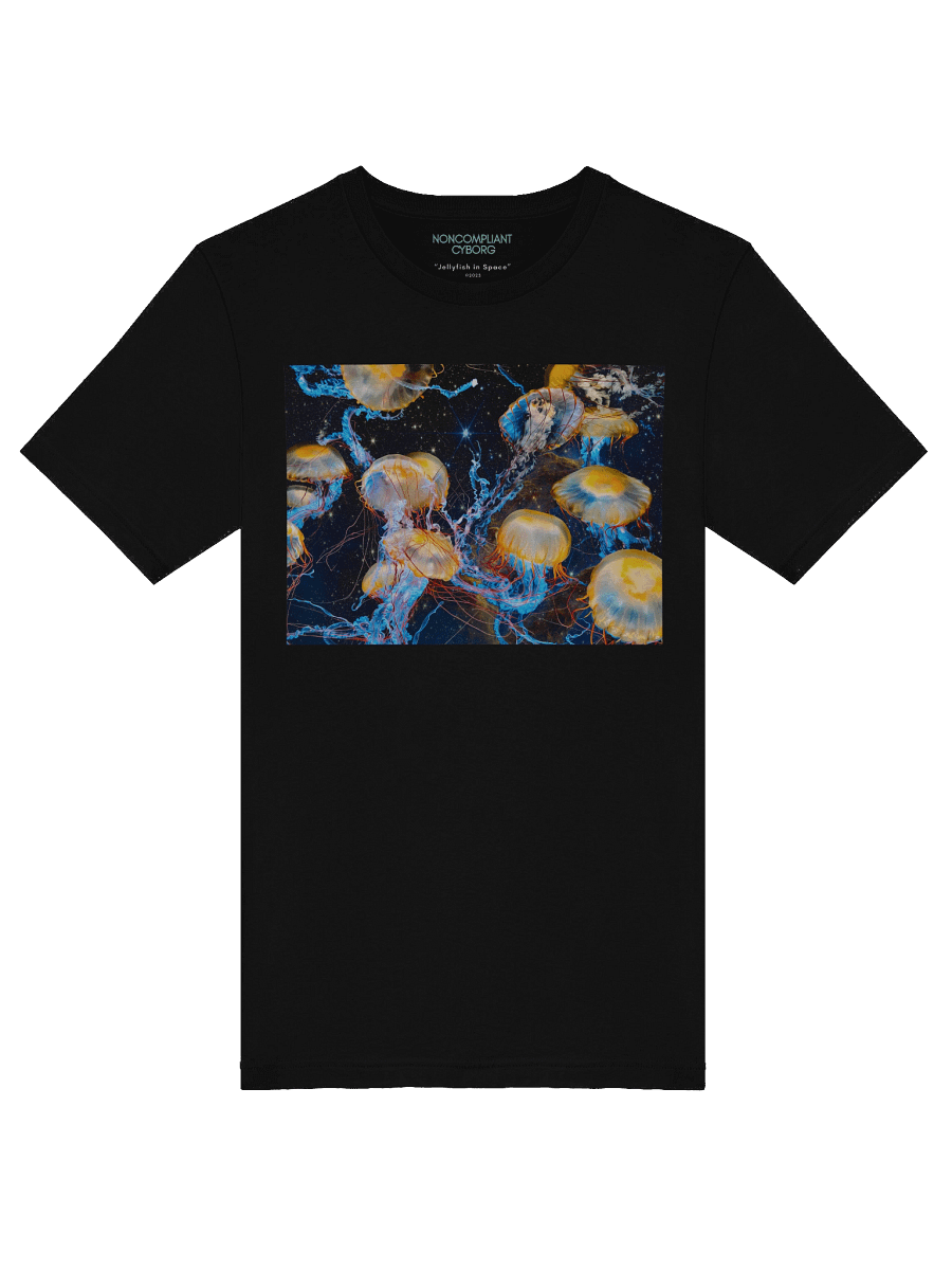 Jellyfish in Space Black T-Shirt product image (5)