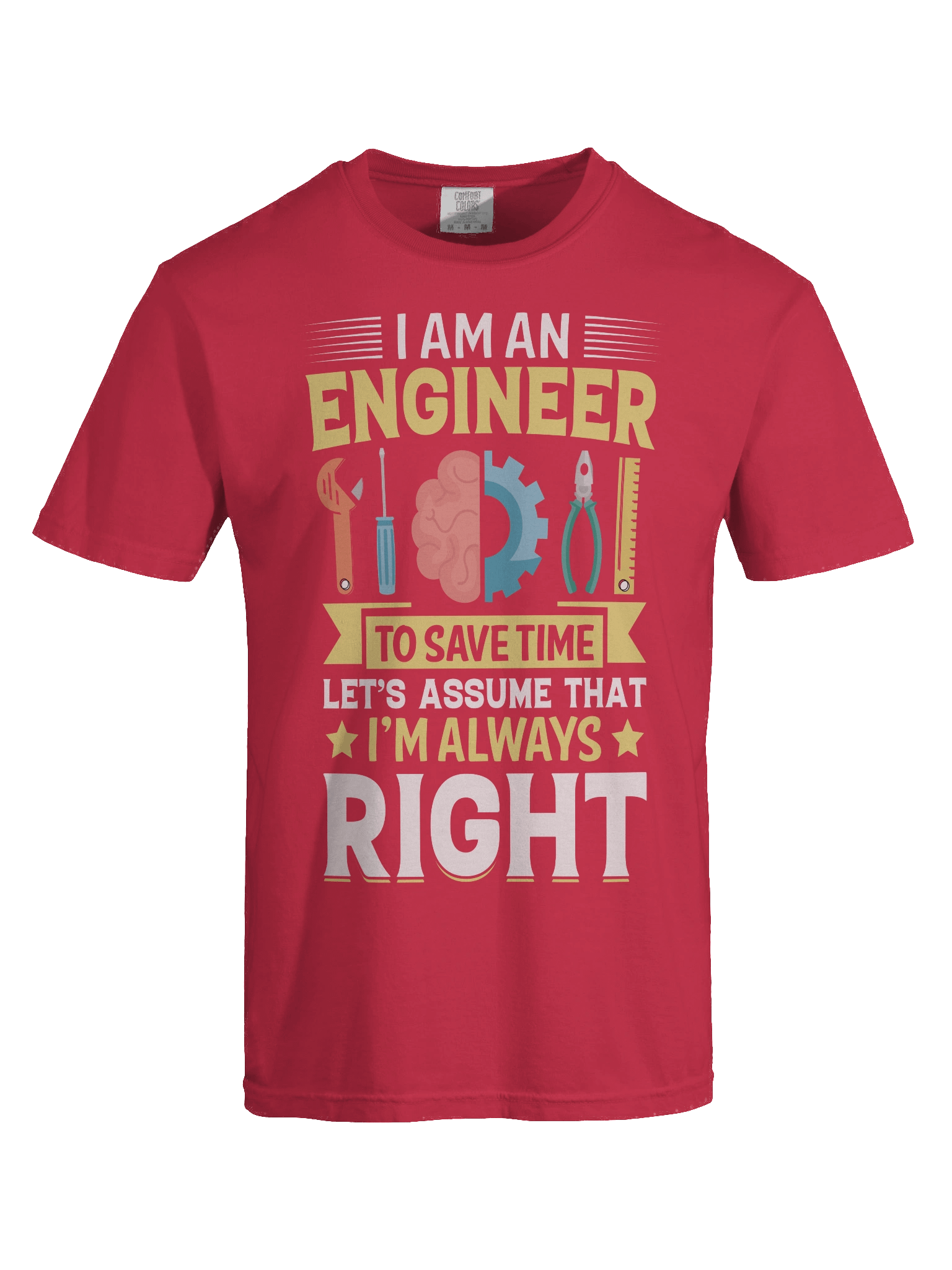 I Am an Engineer, I Am always right V-Neck Tee, Funny Engineer Shirt, Gift for Engineers, Unisex Logic Tee, Engineering Humor Top product image (7)