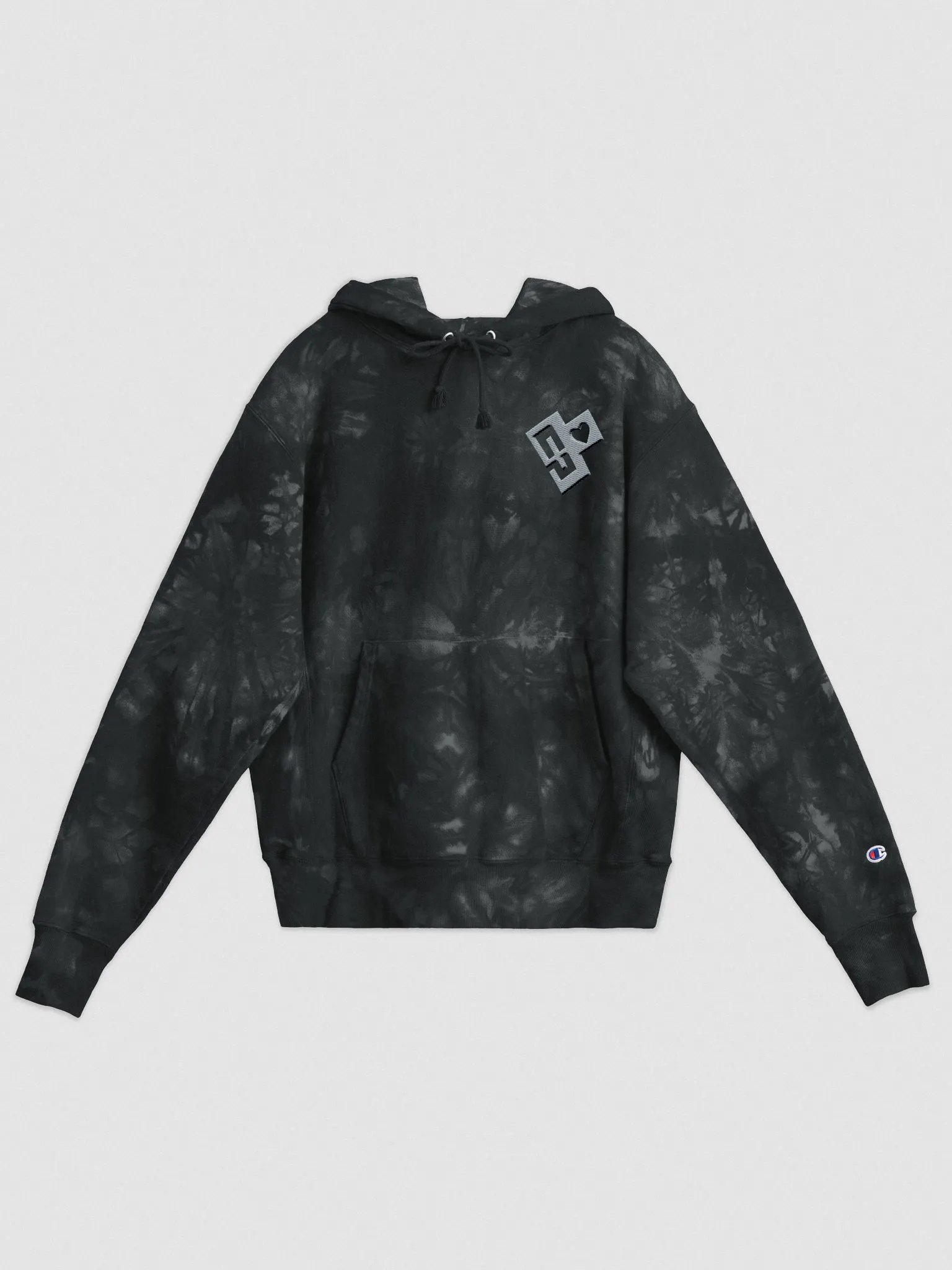 OptimusProcrastinus HeartChip Tie-dye Hoodie product image (1)