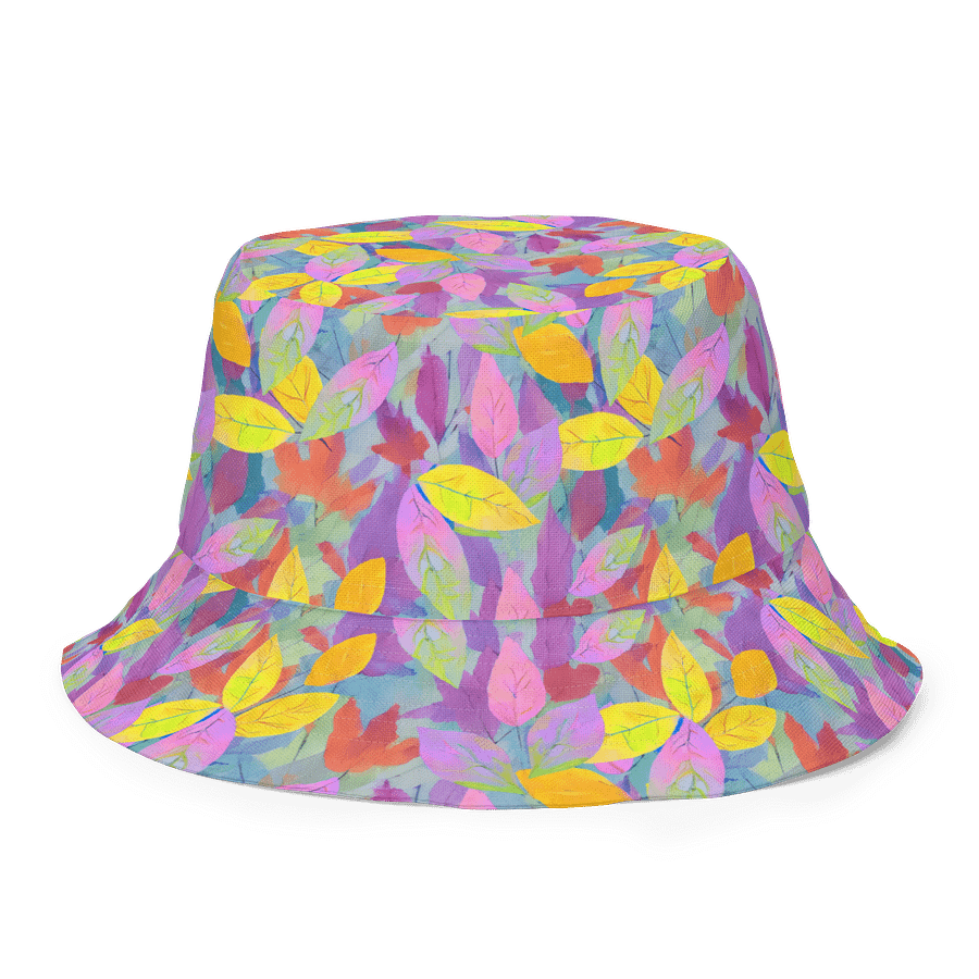 Yellow Pink Leaves Hat product image (8)