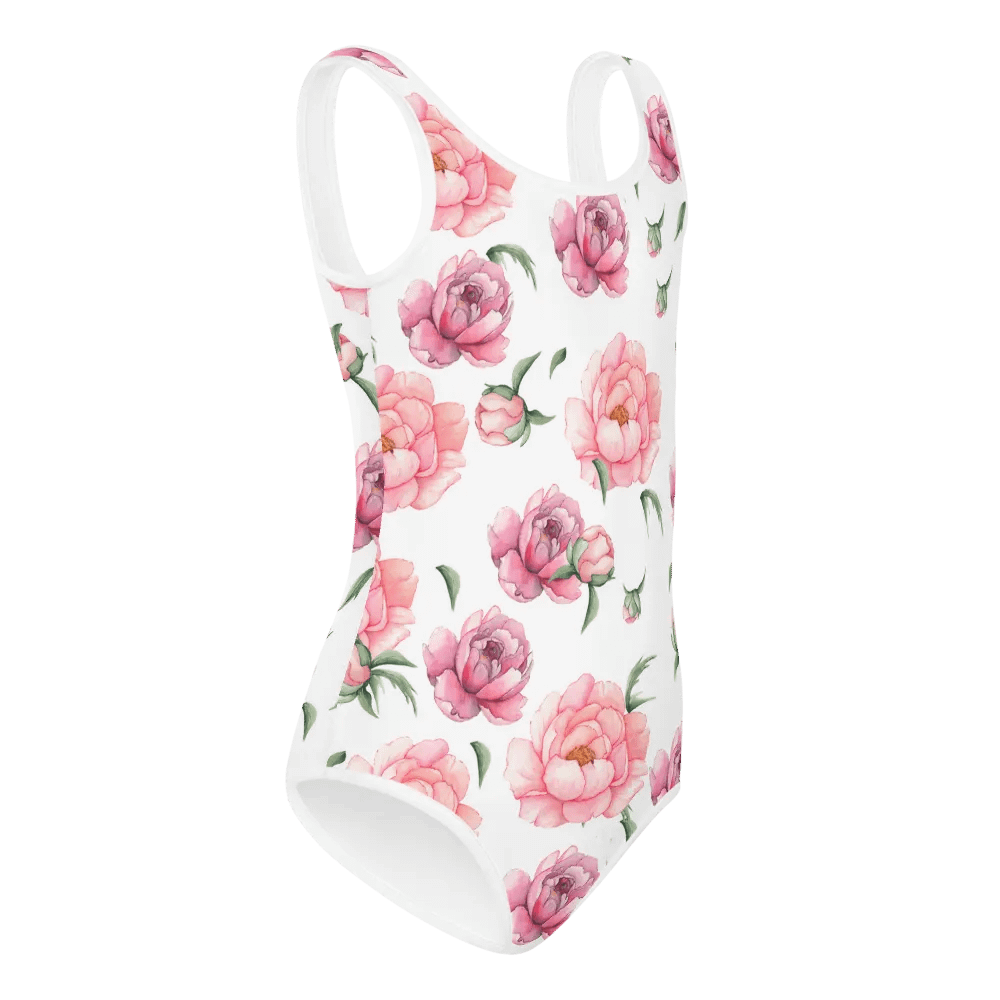 Child’s Swimsuit With Pink Peonies product image (4)
