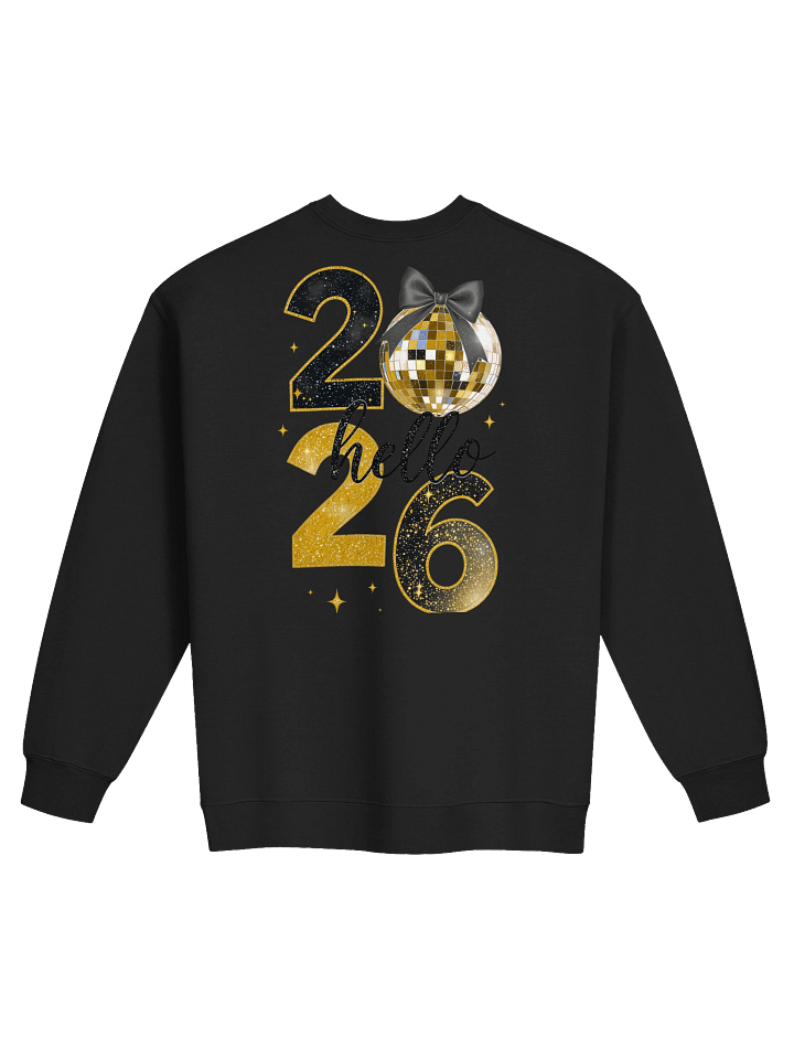 Glittery 2026 Disco Ball Celebration Sweatshirt product image (7)