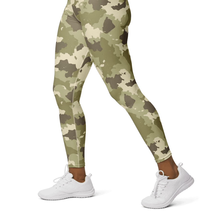 Camouflage Couture High-Waisted Leggings - Desert Tactical Pattern product image (5)