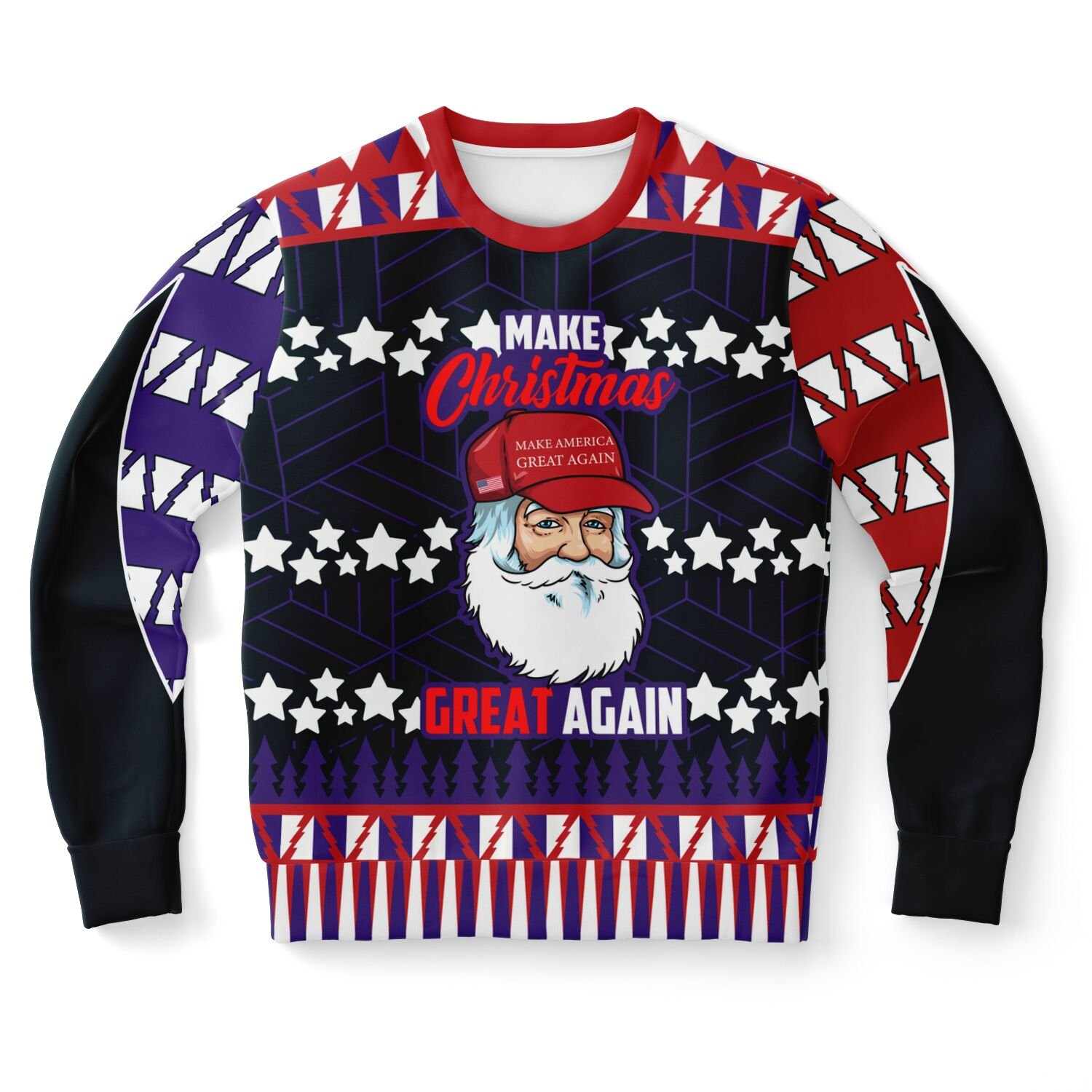 "Make Christmas Great Again" Political Sweatshirt | Funny Santa Holiday Sweater | Patriotic Winter Outfit product image (9)