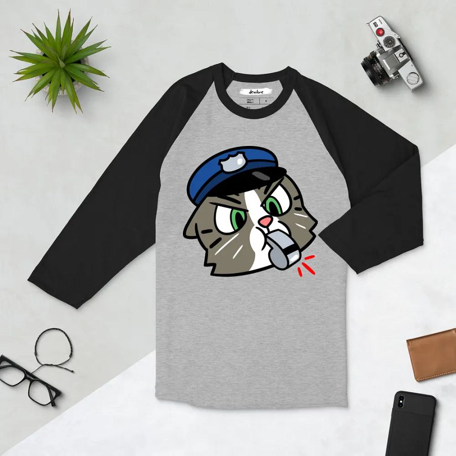Officer Kitty Cat Raglan product image (15)