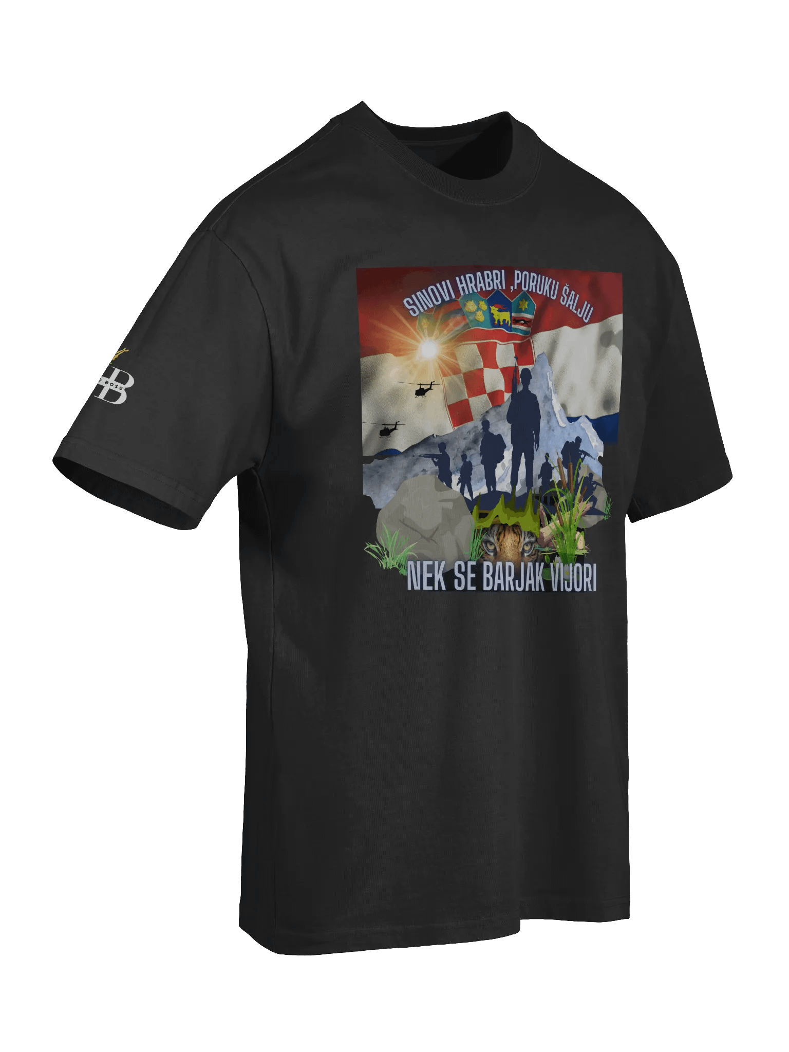 Crowned PNB Oversized Faded T-Shirt Tigrovi Oluja95 product image (7)