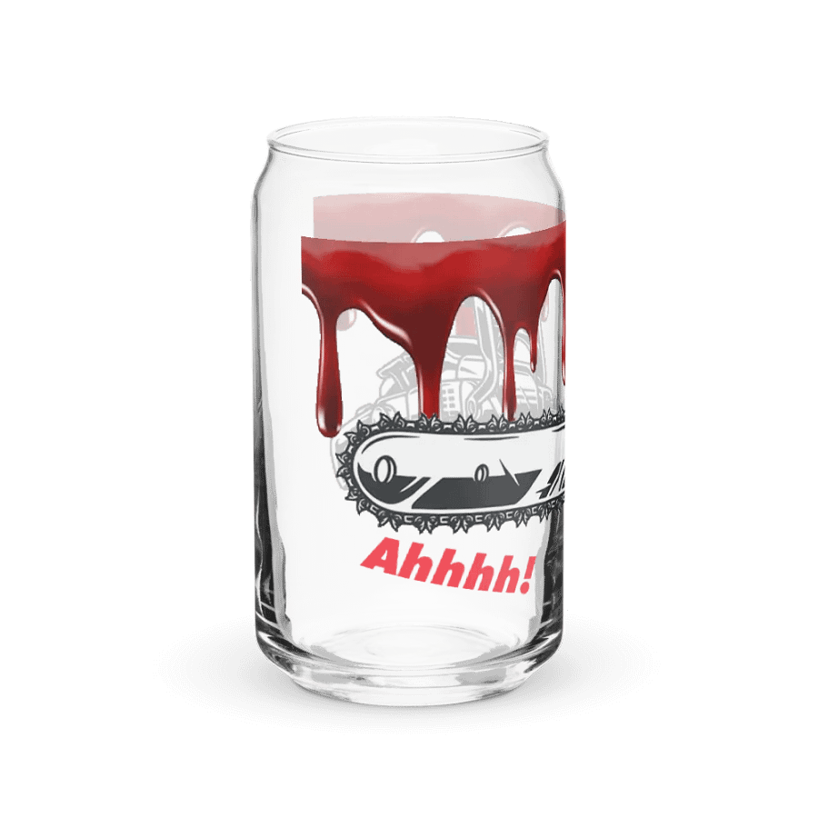 Chainsaw Scare! Glass Can Cup product image (40)