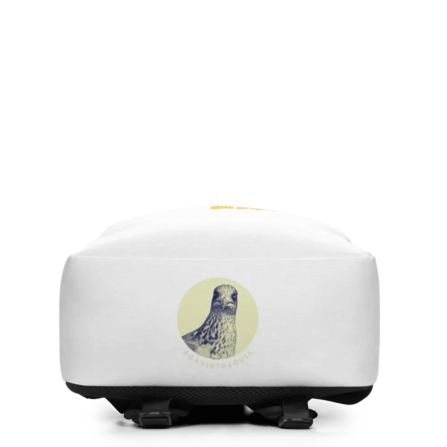 The Gulls Didn't Do it; The Pigeons Did - Gull propaganda minimalist backpack product image (1)