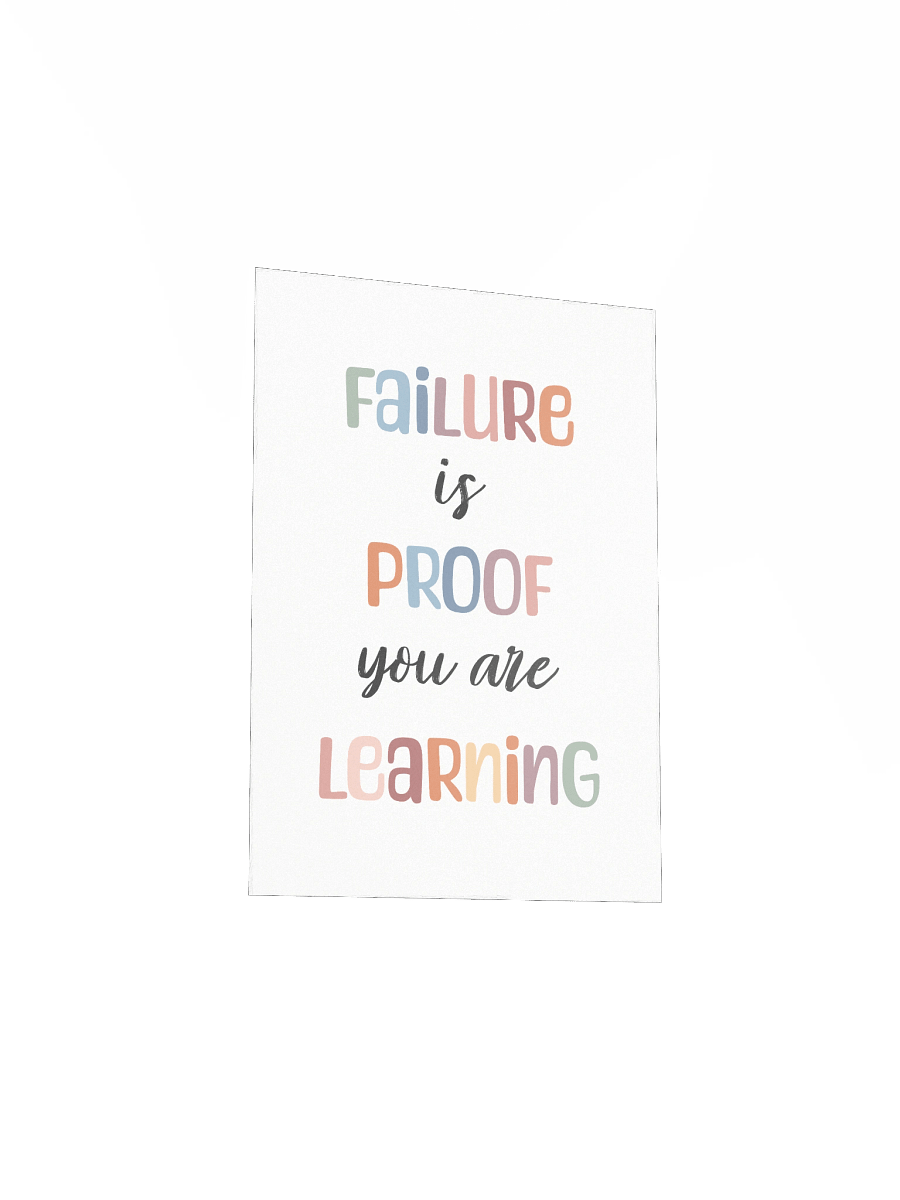 Failure is Proof You Are Learning Wall Art Poster product image (4)