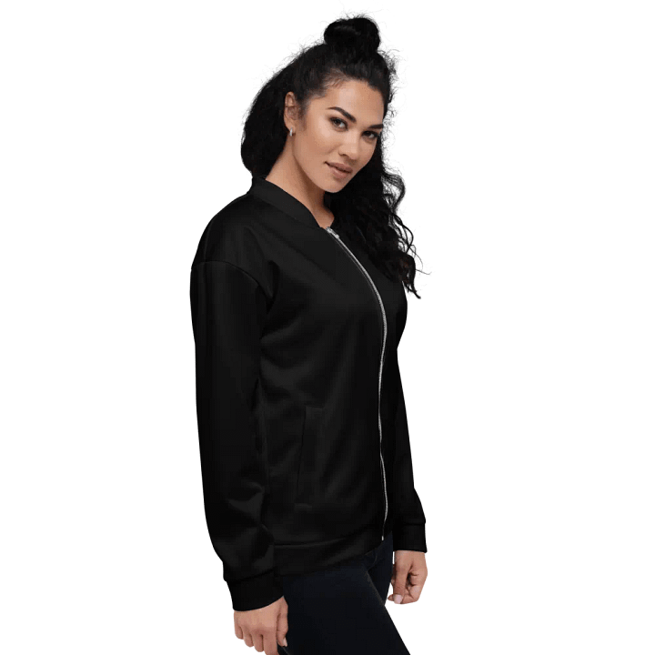 Pure Black Bomber Jacket product image (1)