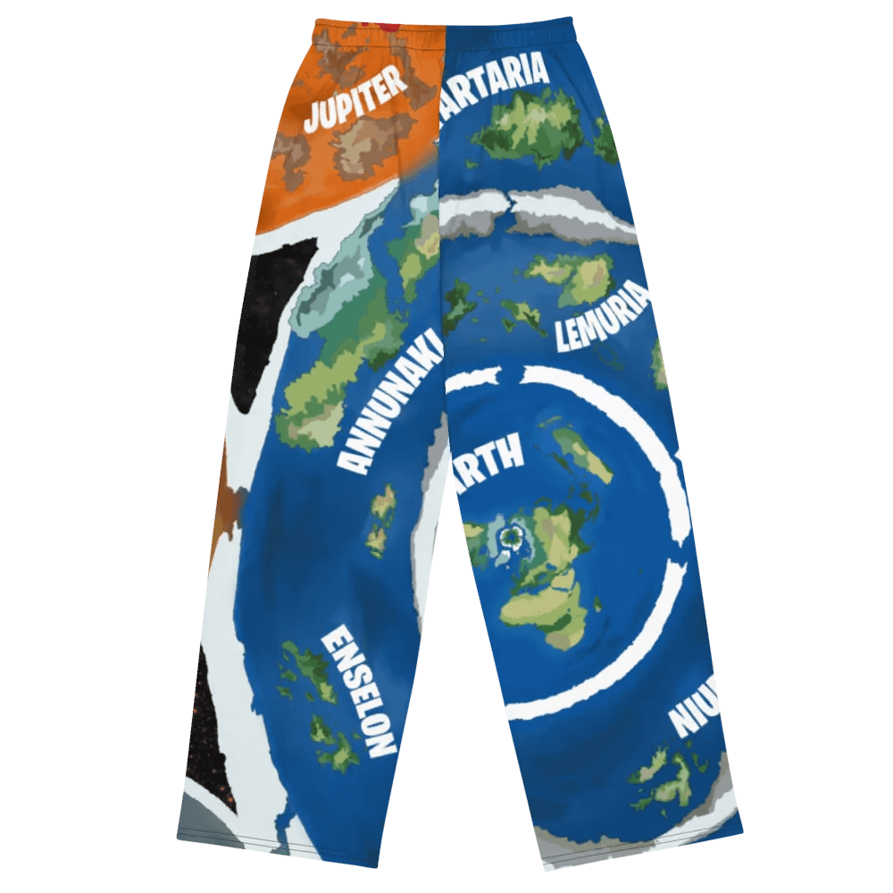 All Over Print Unisex Pants Beyond The Ice Wall Map product image (2)
