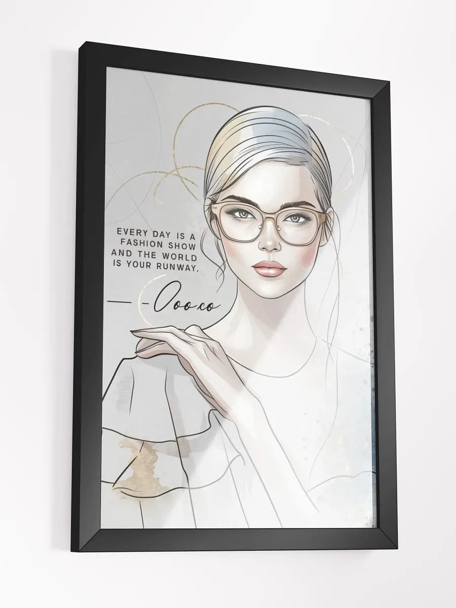 Chic Confidence Framed Poster product image (13)