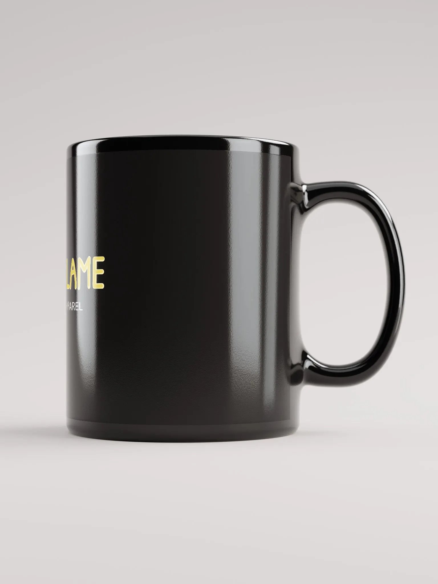 'Twin Flame' Black Glossy Mug product image (1)
