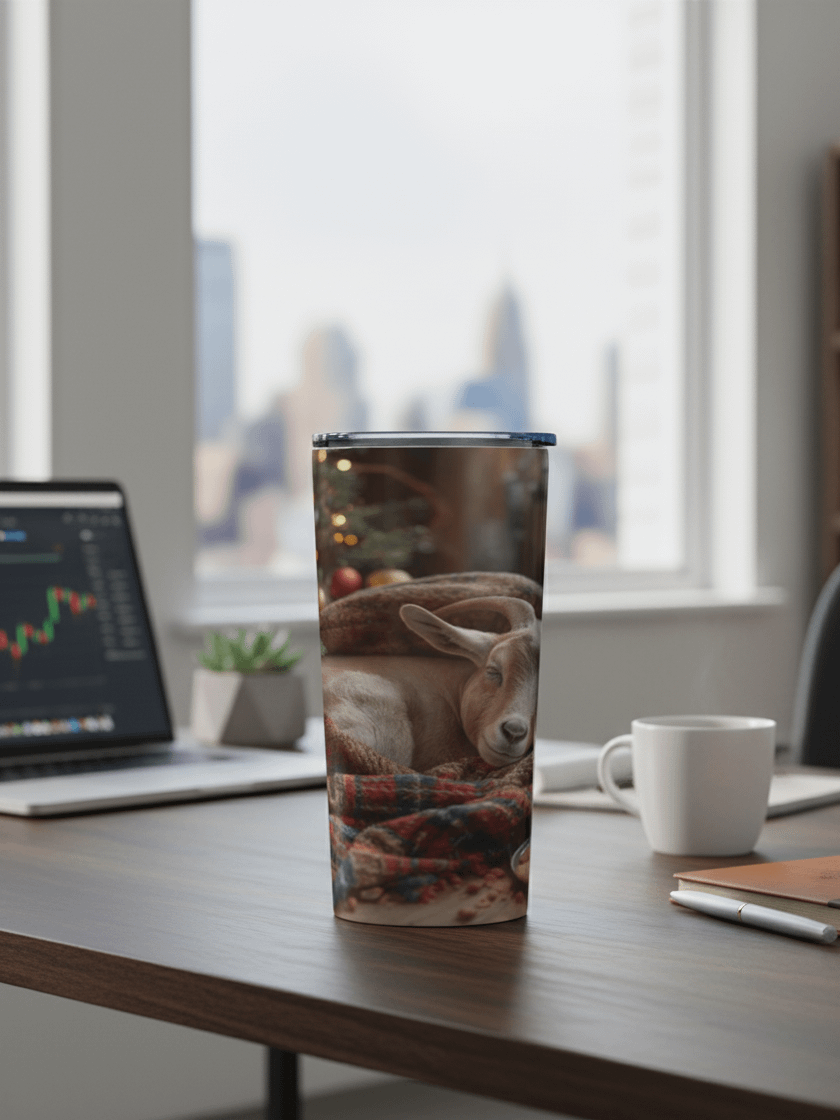 Cozy Christmas Goat 20z Tumbler product image (1)
