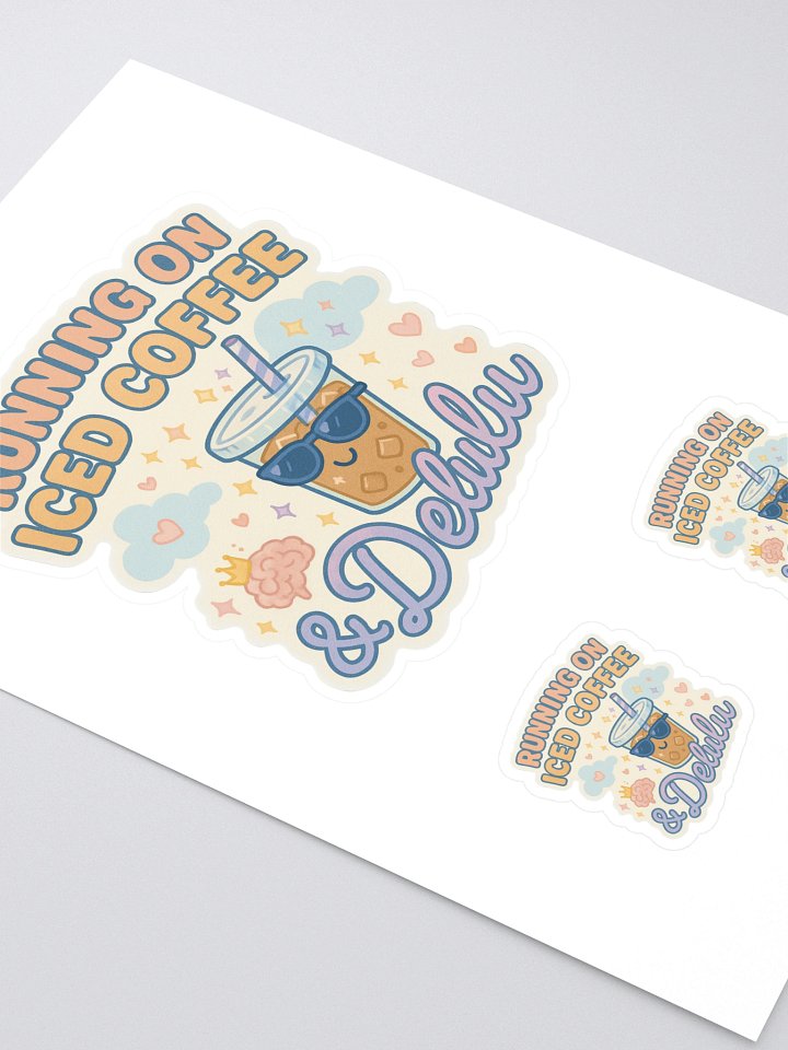 Iced Coffee Daydream Kiss-Cut Sticker Sheet product image (2)