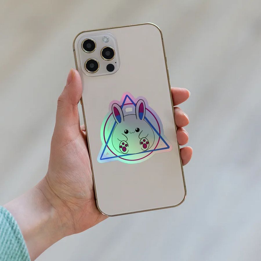 Chubby Rabbit Holographic Sticker Sheet product image (8)