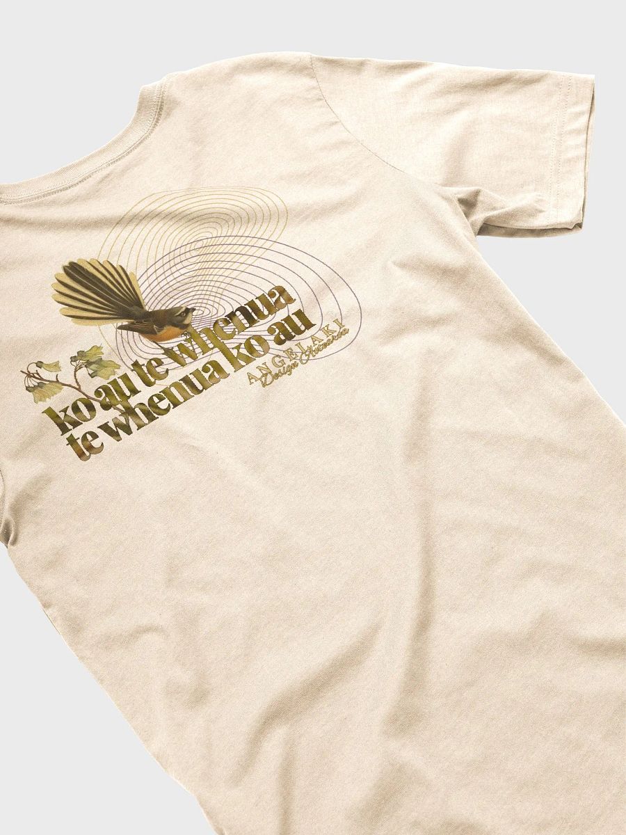 Unisex Fantail-Piwakawaka and Ngaio Flowers - ko au te whenua Decolonisation Aotearoa Tee product image (9)